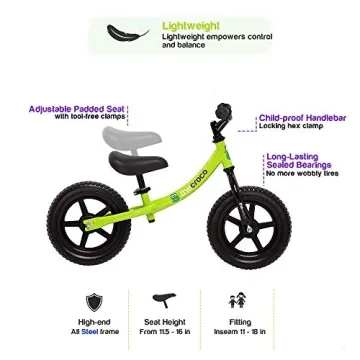 Lightweight Balance Bike for Toddlers - 5 Star Rated!