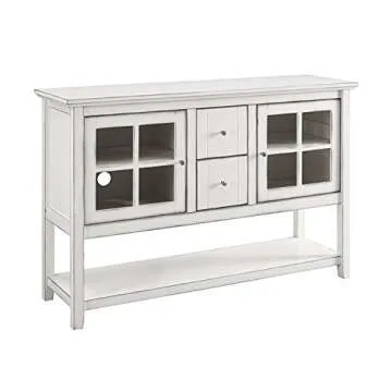 Walker Edison Charlotte Console Buffet 52 Inch Antique White