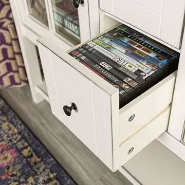 Walker Edison Charlotte Console Buffet 52 Inch Antique White