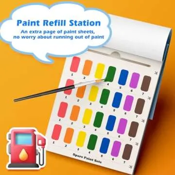 Paint with Water Coloring Book for Kids, 3 in 1 Watercolor Painting Books Kit for Kids Ages 4 5 6 7 8, Cute Cartoon Character Water Color Paint Set Art Craft Gift for Drawing with 2 Brushes