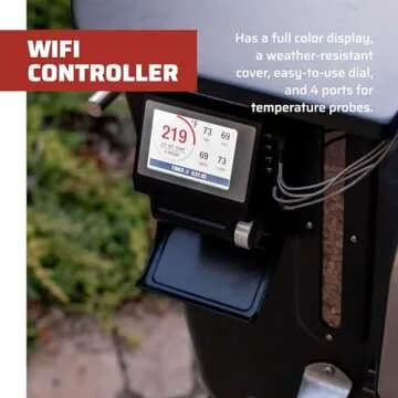 Camp Chef Woodwind WIFI 24" Grill with Sidekick Flat Top - Pellet Grill & Smoker for Outdoor Cooking - Bluetooth & WIFI Connectivity - 160°F to 500°F Range - 811 Sq In Total Rack Surface Area