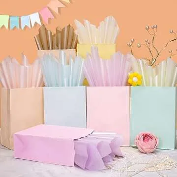 Vibrant Larcenciel Metallic Tissue Paper for Gift Wrapping