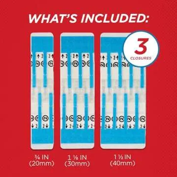Clozex Emergency Laceration Closures - Repair Wounds Without Stitches. FDA Cleared FSA HSA Eligible Skin Closure Device for 3 Individual Wounds Or Combine for Total Length of 3 3/8 Inches