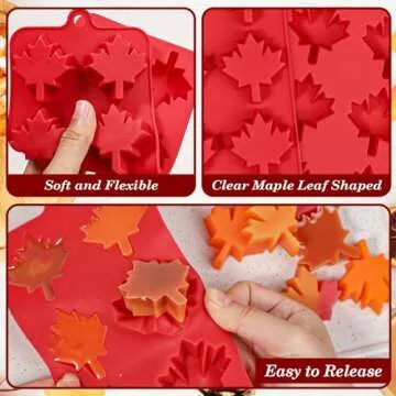 Webake Maple Leaf Silicone Mold for Fall & Thanksgiving