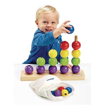 Excellerations Giant Toddler Stack and Count Bead Puzzle