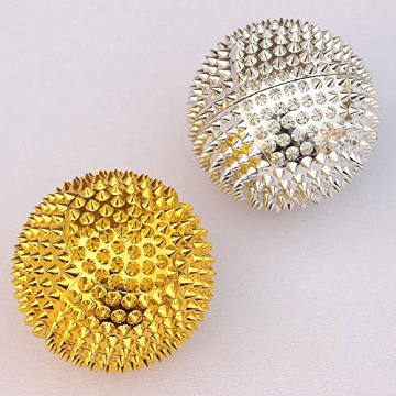 Spiky Massage Balls for Feet, Back, Hands, Muscles - Firm, Medium and Soft Spiked Massager Rollers f...