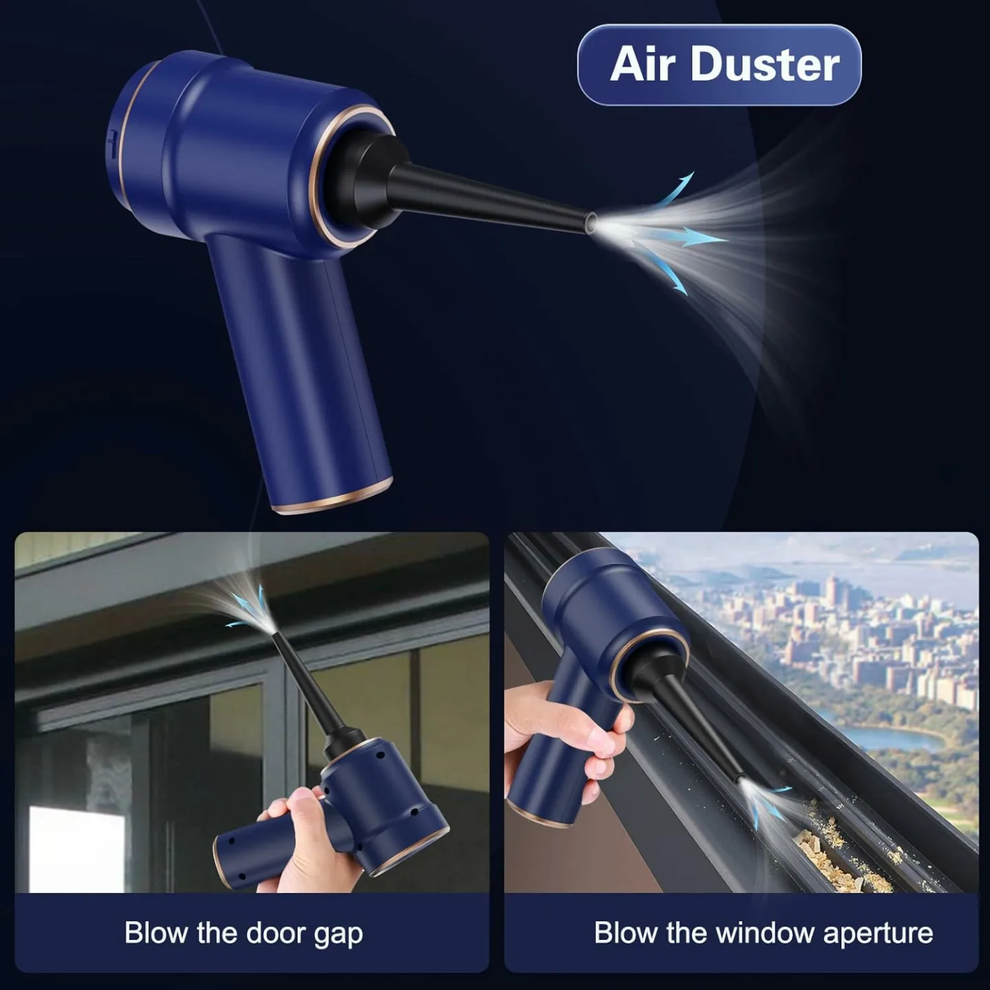 Portable Cordless Handheld Car Vacuum Cleaner 2 in 1