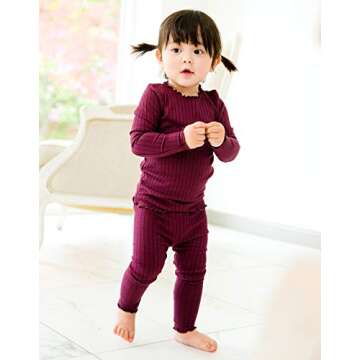 VAENAIT BABY Infant Toddler Kids Long Sleeve Sleepwear Pajamas Set
