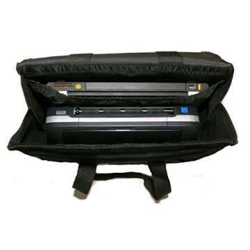 X-Port Professional Expandable Portfolio (12"x16" Small) - for Art, Photography, Laptop Computer & Portable Printer, Tablet and Documents (Opens up to 6" of Depth for Insertion When Expanded)