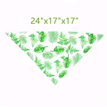 5 Pcs Summer Dog Bandana Adjustable Holiday Hawaiian Style Dog Scarfs Cute Rainforest Fruit Pet Bandanas for Small Medium Large Puppy Dogs Cats