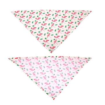 5 Pcs Summer Dog Bandana Adjustable Holiday Hawaiian Style Dog Scarfs Cute Rainforest Fruit Pet Bandanas for Small Medium Large Puppy Dogs Cats