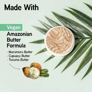 Physicians Formula Murumuru Butter Highlighter Makeup Face Powder Make Up, Champagne, Dermatologist Approved,