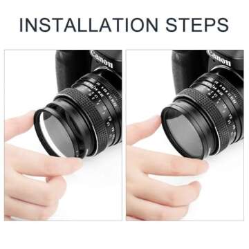 67mm Star Filter 4 Pieces Starburst Lens Filter(4 Points,6 Points,8 Points,12 Points) with Centre Pinch Lens Cap for Canon Nikon Sony Olympus Pentax and Other DSLR Cameras + 4 Slot Filter Pouch