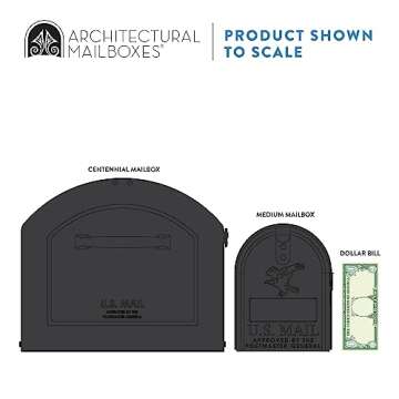 Architectural Mailboxes XL Postmount Mailbox for Secure Storage