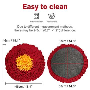 Vevins Pet Snuffle Mat - Interactive Feeding Puzzle Blanket