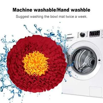 Vevins Pet Snuffle Mat - Interactive Feeding Puzzle Blanket