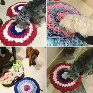 Vevins Pet Snuffle Mat - Interactive Feeding Puzzle Blanket