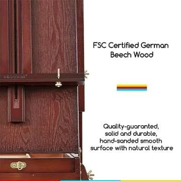 MEEDEN French Easel, Plein Air Easel, Art Easels for Painting Adult, Travel Easel, Easel Stand for Painting, Portable Artist Easel for Outdoor Painting, Sketching, Display