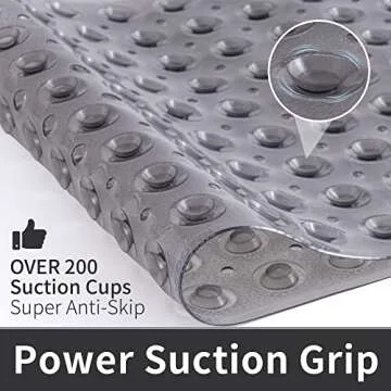 ROSMARUS Non-Slip Bathtub Mat for Safe Showers