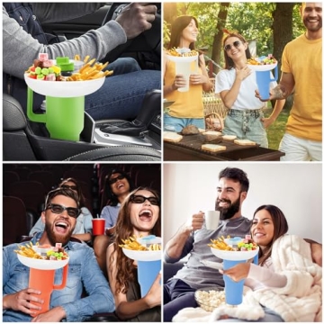 Snack Bowl for Stanley Cup: 4-Compartment Treat Tray