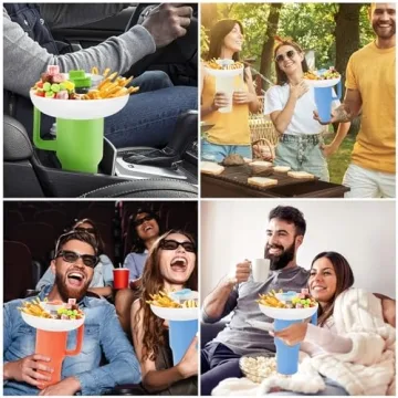 Snack Bowl for Stanley Cup: 4-Compartment Treat Tray