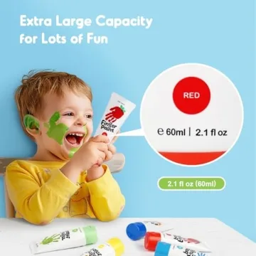 Jar Melo Washable Finger Paints for Safe Toddler Art