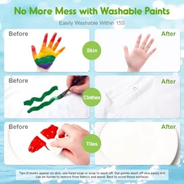 Jar Melo Washable Finger Paints for Safe Toddler Art