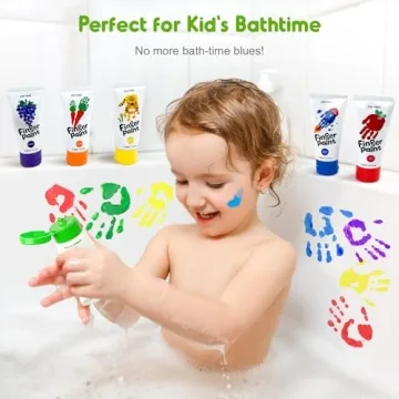 Jar Melo Washable Finger Paints for Safe Toddler Art