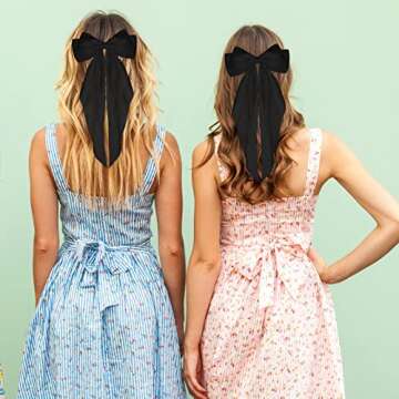 WLLHYF Big Bow Barrettes Chic Satin Hair Accessories