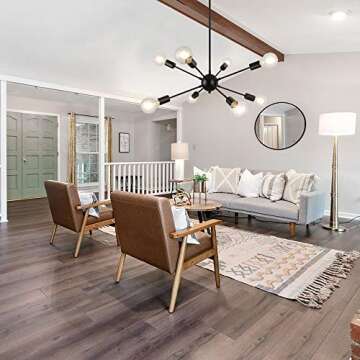 LynPon 8 Lights Sputnik Chandelier - Elegant Lighting Fixture