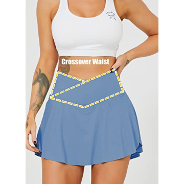 High Waisted Women Tennis Skirt with Pockets