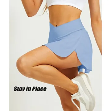 High Waisted Women Tennis Skirt with Pockets