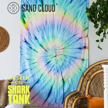 Sand Cloud Turkish Beach Towel - Sand Free - 100% Organic Turkish Cotton Yarn - Quick Dry Towel for ...