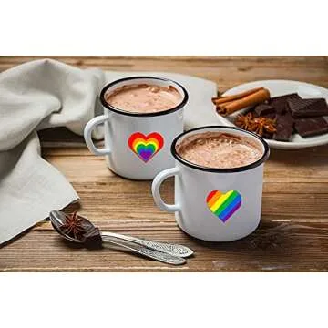 WHATSIGN Gay Pride Sticker,Rainbow Label Stickers Gay Pride,36PCS Rainbow Flag Heart Shaped Stickers for LGBT Pride Parades Gay Pride Party Accessories Bisexual Transgender Group Activities Decor