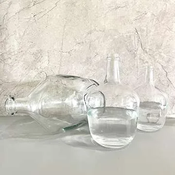 Dinyeo Glass Vase - Clear Cylinder for Home Decor