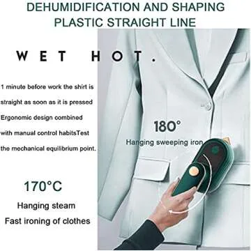 Portable Mini Steam Iron for Travel and Home Use