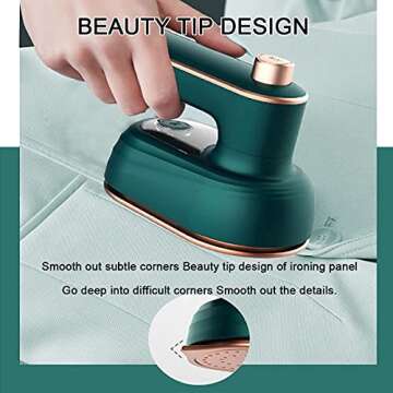 Professional clothes iron mini steam portable iron Portable Hanging Ironing Machine Handheld Electric Iron,Folded Mini Steam Garment Steamer for Home Travel Business(Without steam)