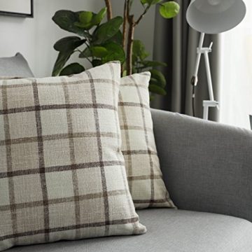 UGASA Classic Retro Checkered Pillow Cases for Elegant Decor