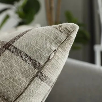 UGASA Classic Retro Checkered Pillow Cases for Elegant Decor