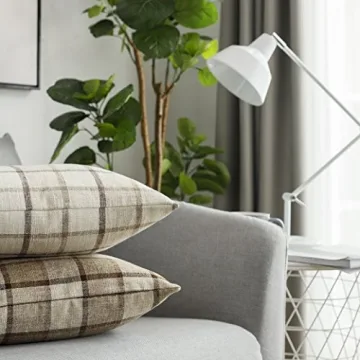 UGASA Classic Retro Checkered Pillow Cases for Elegant Decor