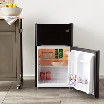 RCA Compact Refrigerator with Freezer Perfect for Dorms
