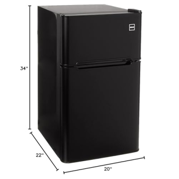 RCA Compact Refrigerator with Freezer Perfect for Dorms