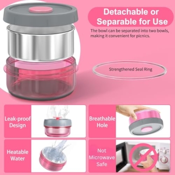 Lille Home Insulated Lunch Box Set for All Ages