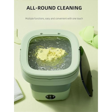 Portable Washing Machine, Mini Washer,16L Upgraded Large Capacity Foldable Washer.Deep Cleaning of U...