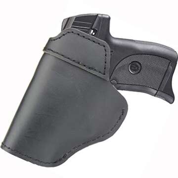 IWB Holster Fits:Ruger EC9S / LC9S / LC380 / SR22 - Inside Waistband Concealed Carry Pistols Holster (Right Side)