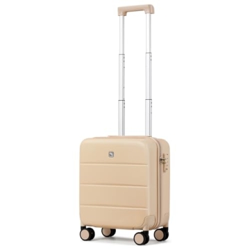 Hanke 16 Inch Underseat Carry On Luggage with Wheels Hard Shell Mini Suitcases Carry On Bag for Airl...