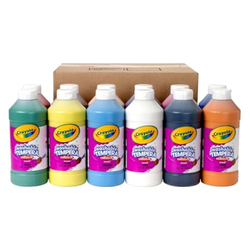 Crayola Artista II Washable Tempera Paint Set of 12 Assorted Colors