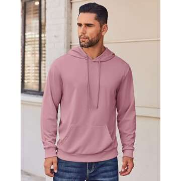 COOFANDY Men’s Casual Hooded Sweatshirt - Stylish & Comfortable