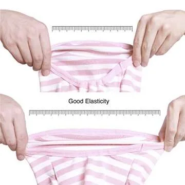 iChoue Pug 100% Breathable Cotton Striped T Shirts Halloween Vest Clothes for Medium Dogs Tank Tops Puppy French Bulldog Frenchie English Boston Terrier Pitbull Pink White Stripes - Small