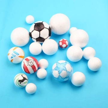 Crafare 36pc White Polystyrene Craft Foam Balls Set